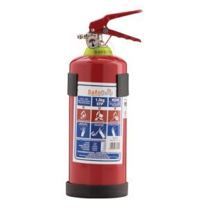 FIRE EXTINGUISHER WITH PLASTIC BRACKET