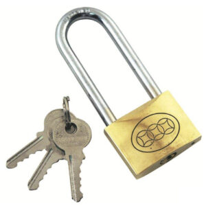 Autogear Pad Lock Brass Longshank 50mm