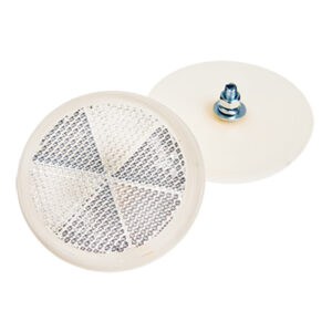 Truck Lamp 2 Piece 2" Clear Bolt-On 67OD x 9-M5 x 13 Bolt and Nut and 2 Washers