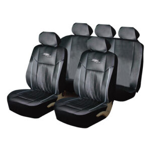 Autogear - X 11 Piece Black Leatherette Seat Cover Set