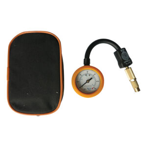 TYRE GAUGE AND DEFLATOR WITH POUCH